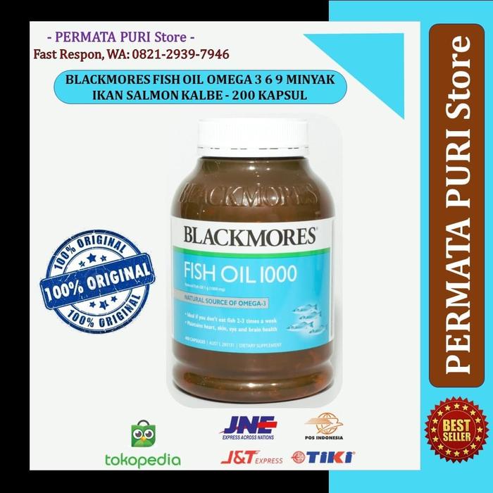 Jual Blackmores Fish Oil Omega 3 6 9 Minyak Ikan Salmon Kalbe 200 Kapsul Kota Bandung Permata Puri 