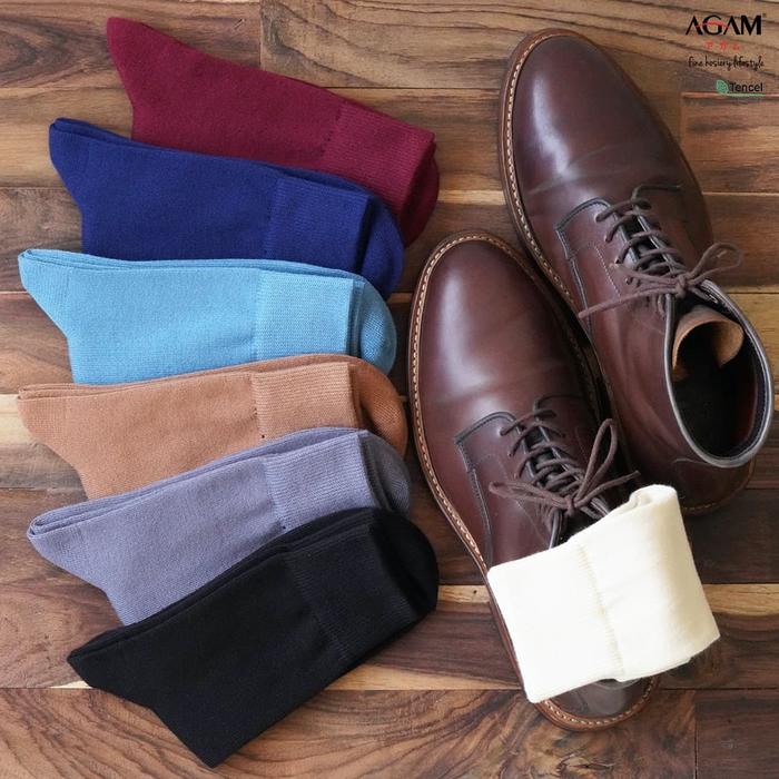 Gambar AGAM socks TENCEL SIGNATURE Mid-Quarter Formal - 4. Red Wine, XL | EUR. 46++ dari AGAM socks undefined Tokopedia