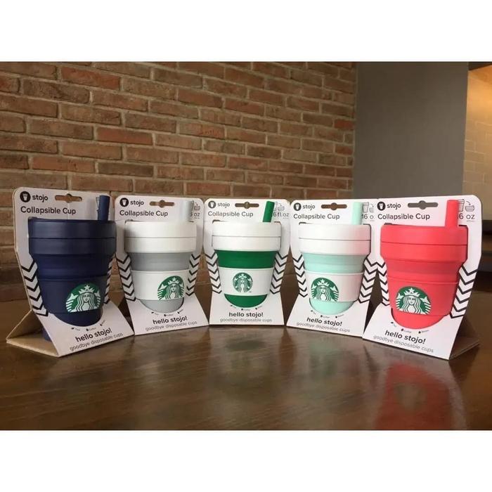 Gambar Original Stojo x Starbucks - Colapsible Cup - 16 Oz - Grande Size dari M & M's Shop undefined Tokopedia