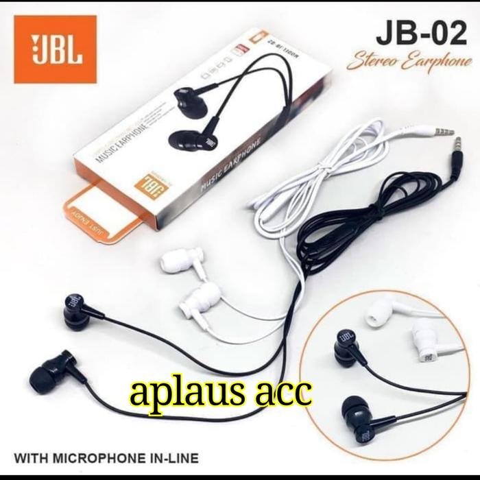 Gambar Handsfree/Earphone/Headset JBL JB-02 + Mic Music Earphone dari Aplaus Acc undefined Tokopedia