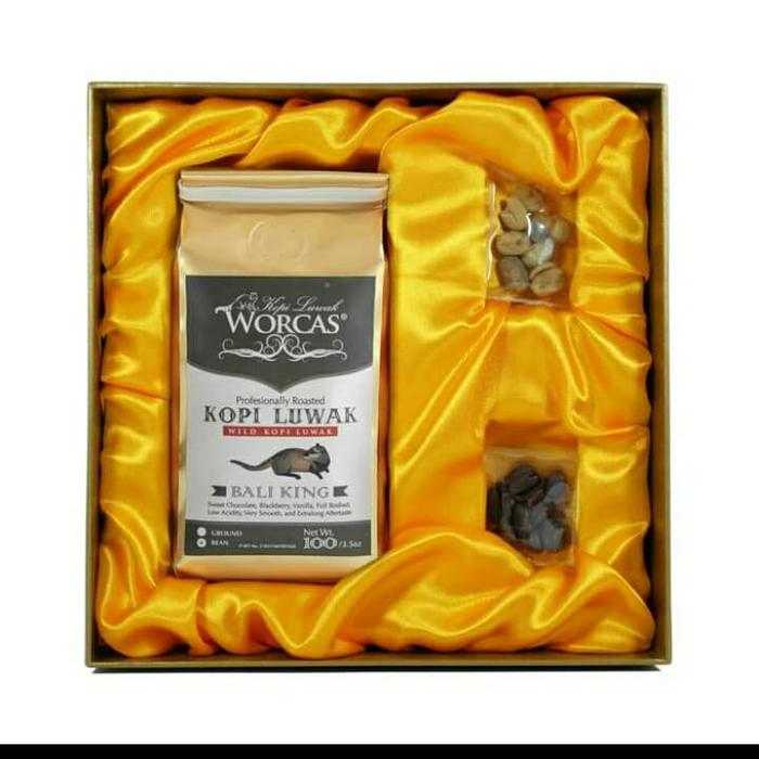 Worcas Bali Robusta Wild Luwak Coffee Per 100gram Large Box