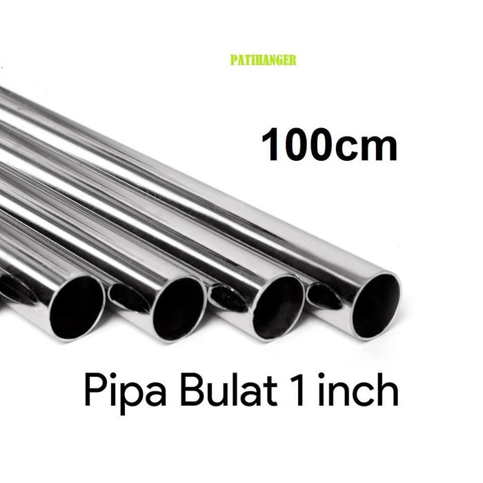 Gambar Pipa Bulat 100cm Croem 1" inc l Gantungan Baju Display dari PATI Hanger undefined Tokopedia