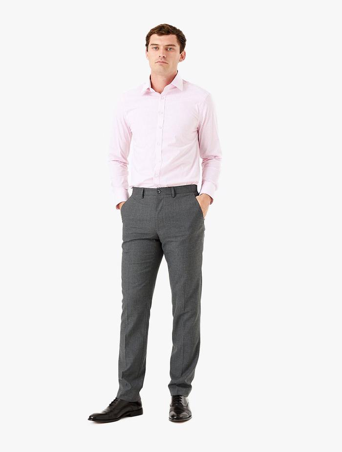 Pria - Slim Fit Stretch Trousers Grey 