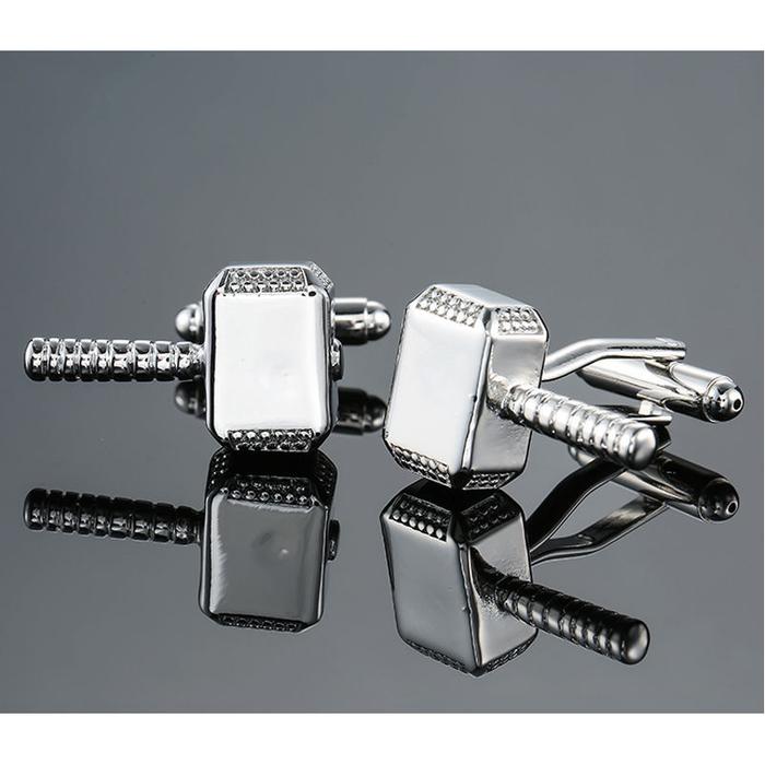 Gambar CUFFLINK - kancing manset kancing kemeja - SILVER MJOLNIR dari Toko 1973 undefined Tokopedia