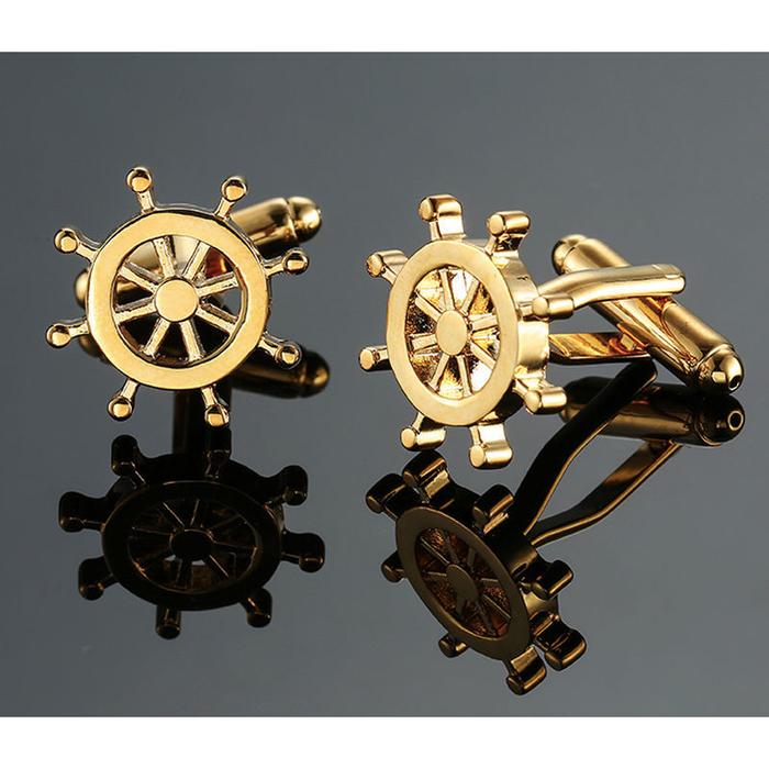 Gambar CUFFLINK - kancing manset kancing kemeja - GOLDEN STEER dari Toko 1973 undefined Tokopedia