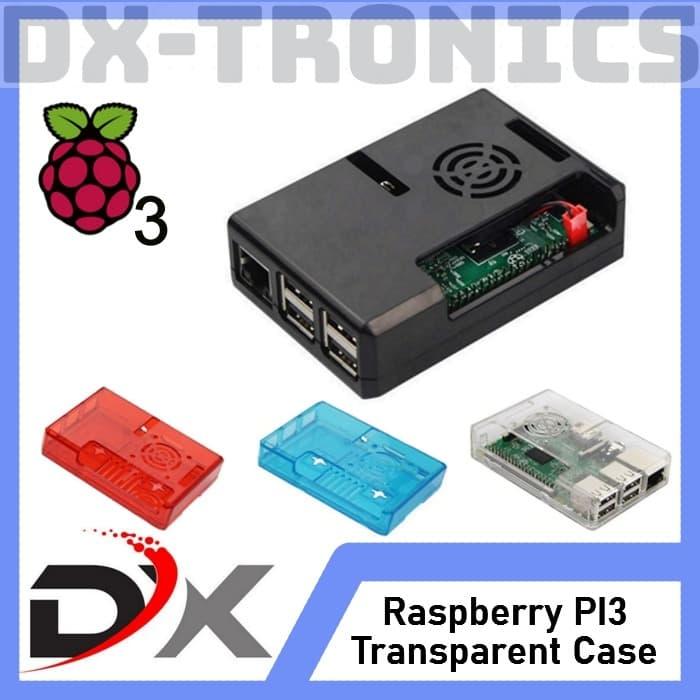 Gambar [HARGA SATUAN] Clear Case Raspberry PI 3 Model B PI3 - Biru dari DX-Tronics undefined Tokopedia