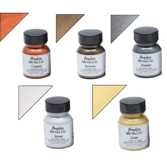 metallic leather paint
