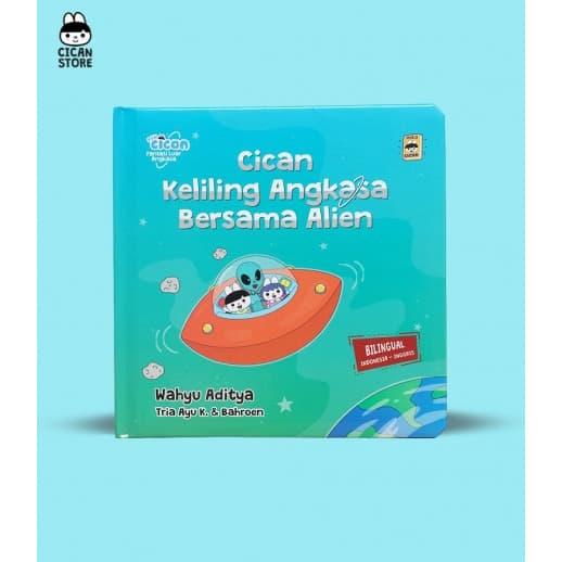 Gambar [Mizan] Buku Seri Luar Angkasa Cican Keliling Angkasa Bersama Alien Boardbook dari Mizan Store Official undefined Tokopedia