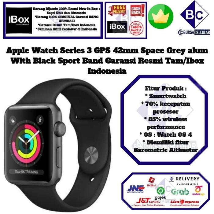 Jual Apple Watch Series 3 GPS 42mm Grey 