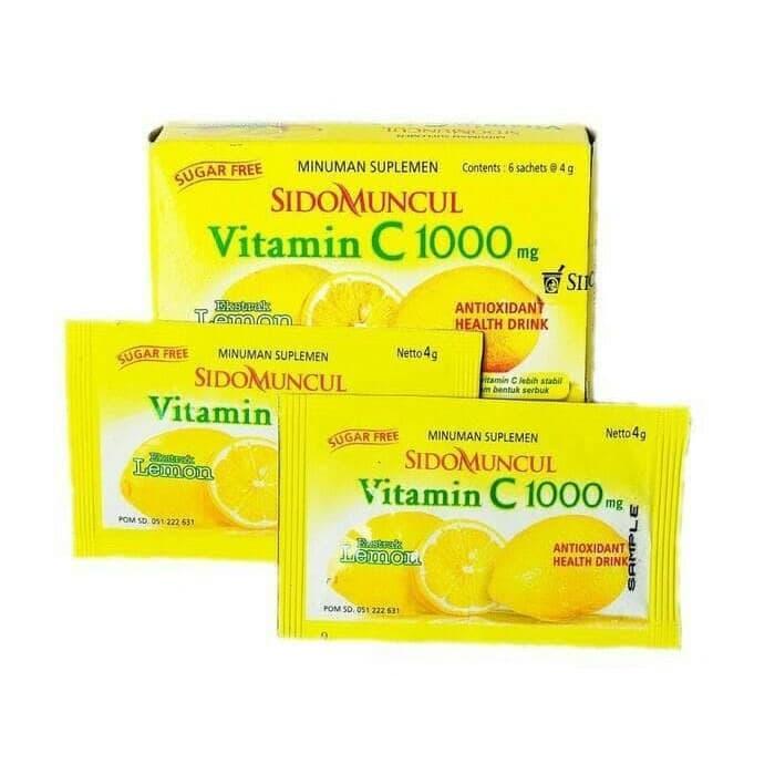 Jual Sido Muncul Vitamin C1000 6 Sachet X 4g Kota Pekanbaru Lim Ka Coffee Tokopedia