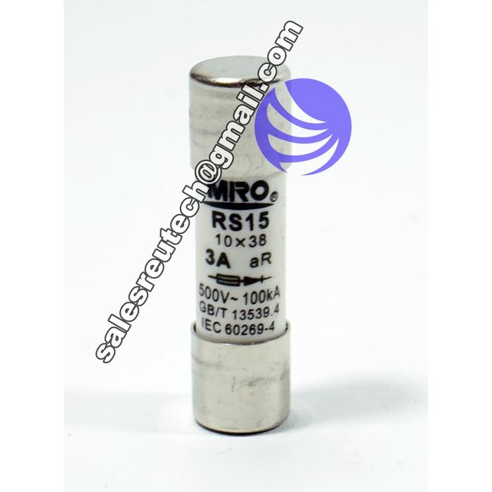 Jual Fuse aR 10x38mm 3A 500V ( Fuse Miro RS15 3A 500V ) - Kota Surabaya ...