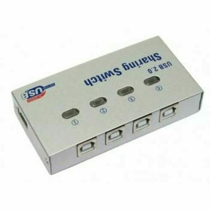 Jual Auto Switch Printer 4 Port Usb /- Auto Sharing Switch - 1 Printer ...