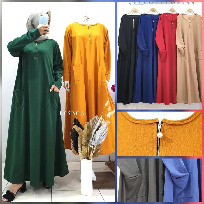 Gambar Gamis jumbo saku dari Sethyajaya Collection undefined Tokopedia