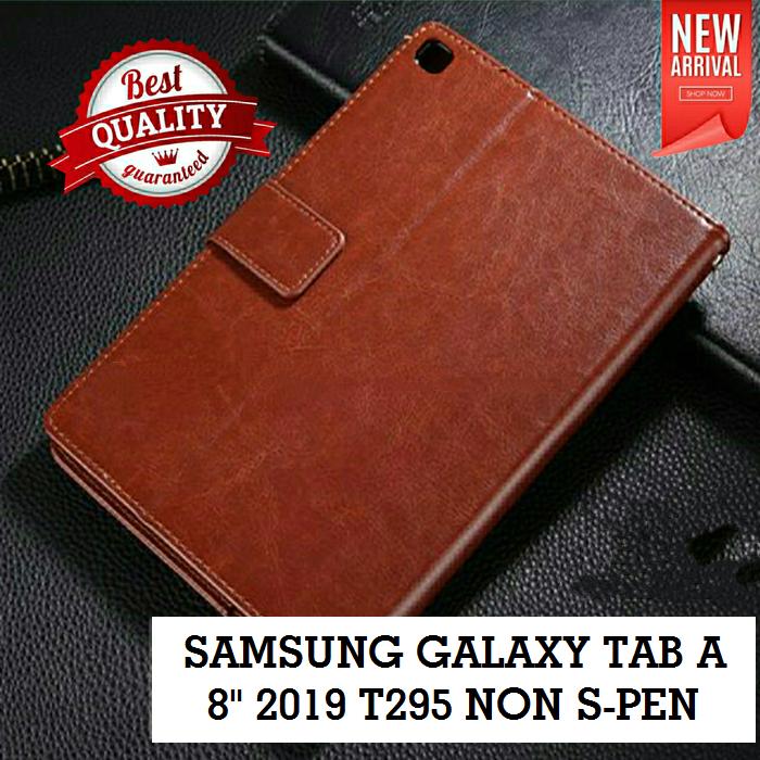Jual Samsung Galaxy Tab A A8 2019 T295 Wallet Flip Book Cover