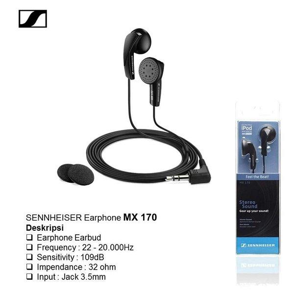 Jual Earphone SENNHEISER MX 170 - Kota Surakarta - Aidah Farihah1 |  Tokopedia