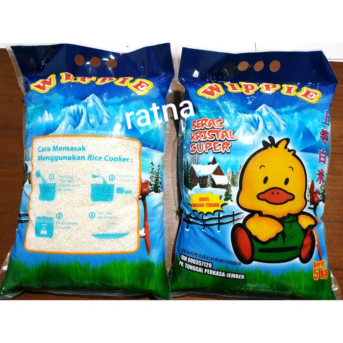 Jual Beras Wippie 5kg 5 Kg Kristal Super Punel Satu Pabrik Dengan Kota Surabaya Ratna Pry 