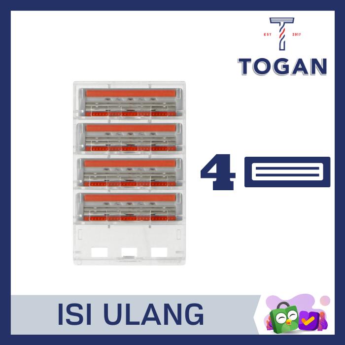 Gambar Togan Isi Ulang (Refill) Pisau Cukur (Alternatif Mach Turbo Quattro) dari ROEGAN undefined Tokopedia