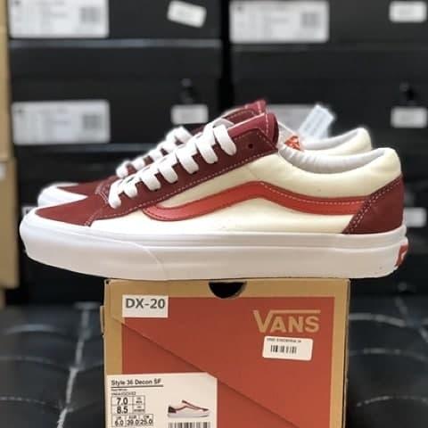 old skool cream red
