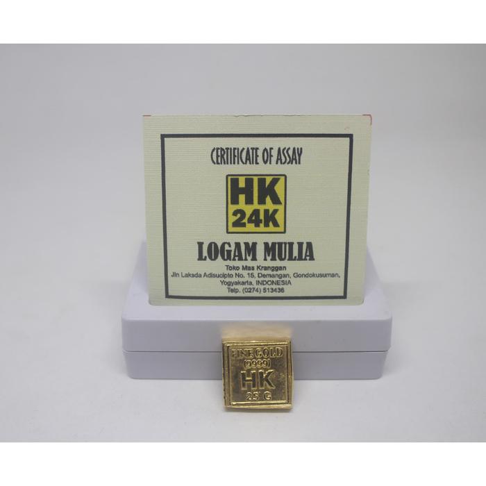 Jual Emas Batangan Hk 9999, Logam Mulia, Emas 24K 25 Gram Emas Batangan Hk  - Kab. Bantul - Emas Cerutu Album Cream | Tokopedia