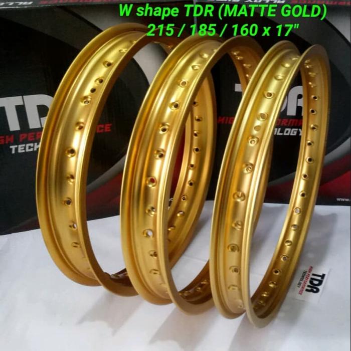 Jual VELG TDR RIM TDR 185 RING 17 W SHAPE GOLD MATTE Gold