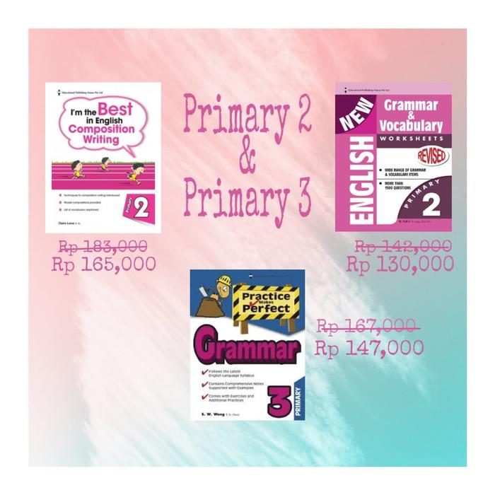 Gambar Primary 2 and Primary 3 Books (Sale!!!) - PMP Grammar dari Smarty.Pants undefined Tokopedia