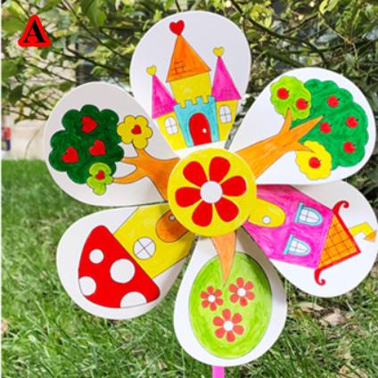 Gambar Mainan Edukasi Mewarnai Kincir angin - rumah pohon dari Origami Stationery undefined Tokopedia