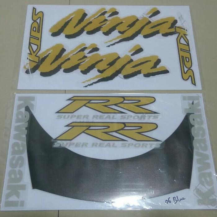 Gambar Sticker Striping Kawasaki Ninja RR Old 150 2006 CBU Lokal Rare Limited - Biru dari Blockout Decal undefined Tokopedia