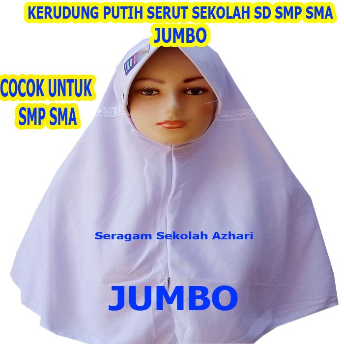 Gambar JILBAB SEKOLAH SMP SMA PUTIH JUMBO-HIJAB SEKOLAH SMP SMA PUTIH JUMBO - SMA JUMBO dari SERAGAM SEKOLAH AZHARI undefined Tokopedia