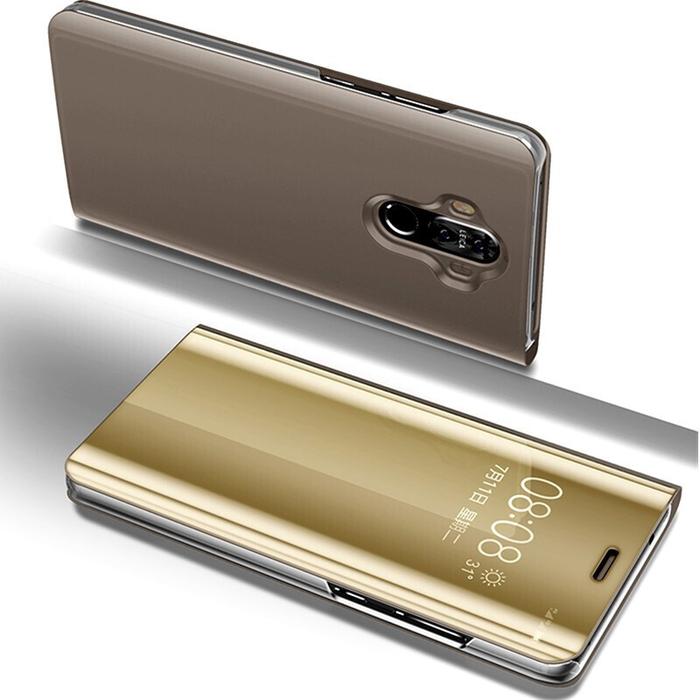 Jual Flip Leather Casing Huawei Mate10 Mate 10 Pro Mirror Clear