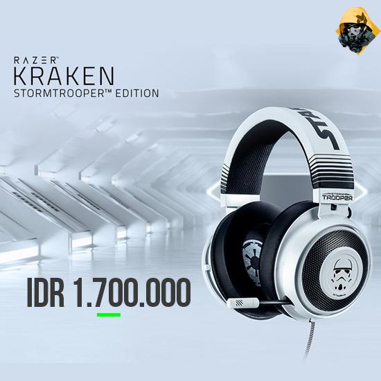 Jual Razer Kraken Stormtrooper Edition Gaming Headset Jakarta