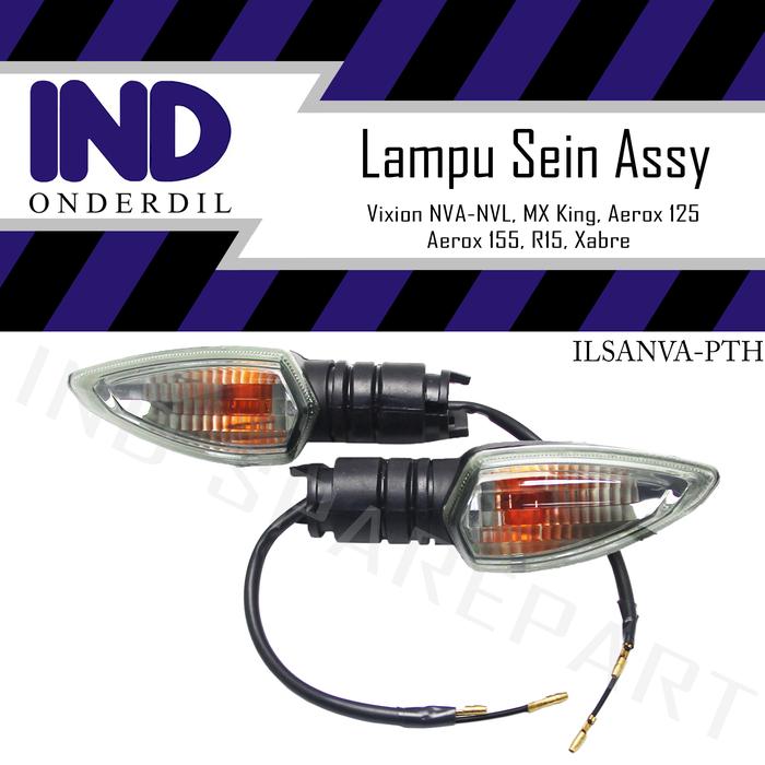 Gambar Lampu Sen-Sein-Riting Samping Depan-Belakang Vixion New NVA-NVL/Xabre dari IND Onderdil undefined Tokopedia