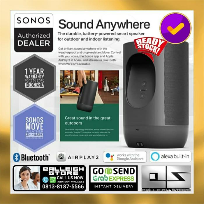 Sonos Move Alexa Airplay Speaker Jual SONOS MOVE WIRELESS