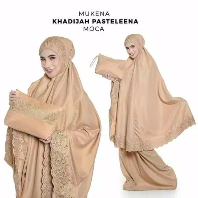 Gambar MUKENA KHADIJAH PALESTINA BAHAN ADEM - Cokelat dari Mazaya Grosir undefined Tokopedia