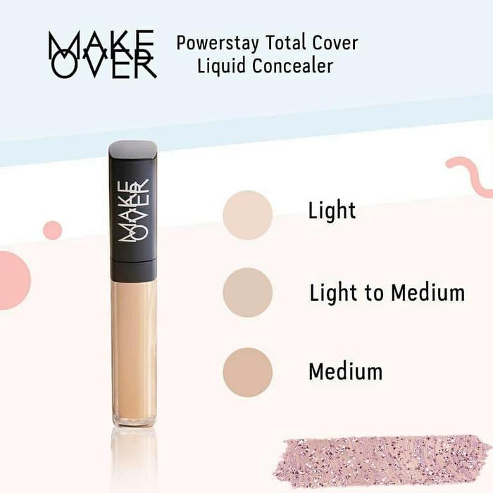 Gambar MAKE OVER POWERSTAY Total Cover Liquid Concealer - Medium dari jselectiv by JHON Putra Kosmetik undefined Tokopedia