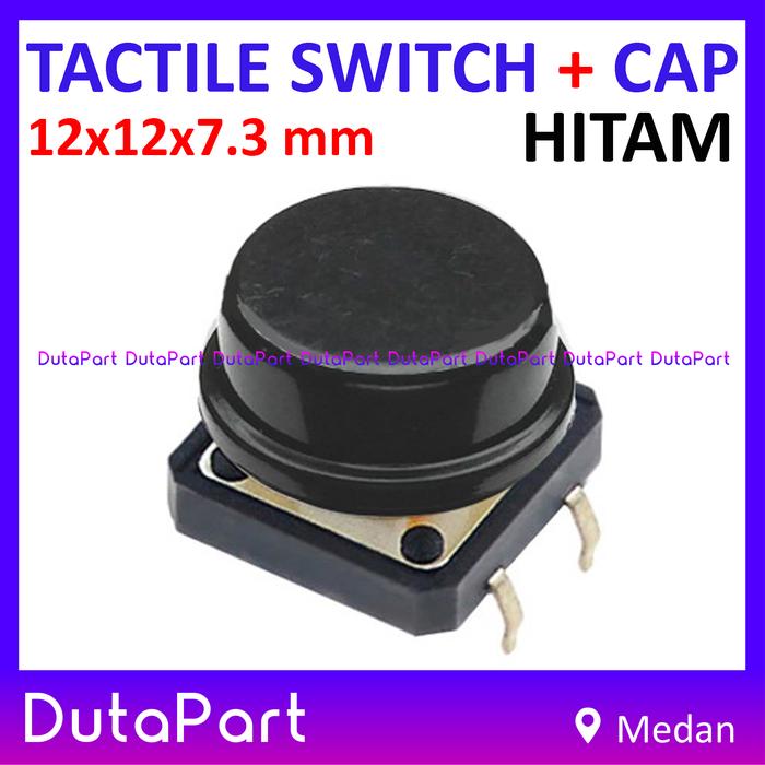 Jual Tactile Switch Push Button 12x12x7.3 mm 12x12 FREE KEY CAP PILIH ...