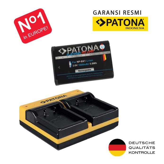 Gambar PATONA Battery & Charger for Sony NP-BX1 NPBX1 BX1 Baterai ZV1 ZV1F ZV1ii RX1 RX1R RX1Rii RX100 RX100ii RX100iii RX100iv RX100v RX100vi RX100vii RX100VA HX300 HX400 WX500 X1000 X3000 AS10 AS20 AS30 AS50 AS100 AS200 AS300 H400 HX80 HX90V HX95 ACC-TRBX - Paket 1 Baterai dari Wasabi Power Indonesia undefined Tokopedia
