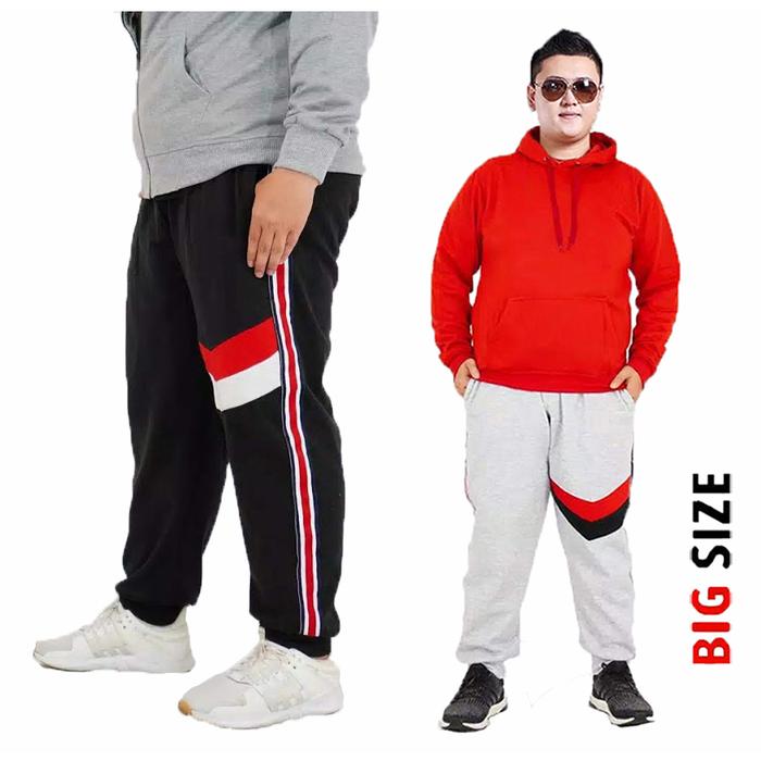 Gambar Celana Jogger Pria Jumbo Size Kenny / Joger Pants Big Size - NOSH - Hitam dari NOSHFashion undefined Tokopedia