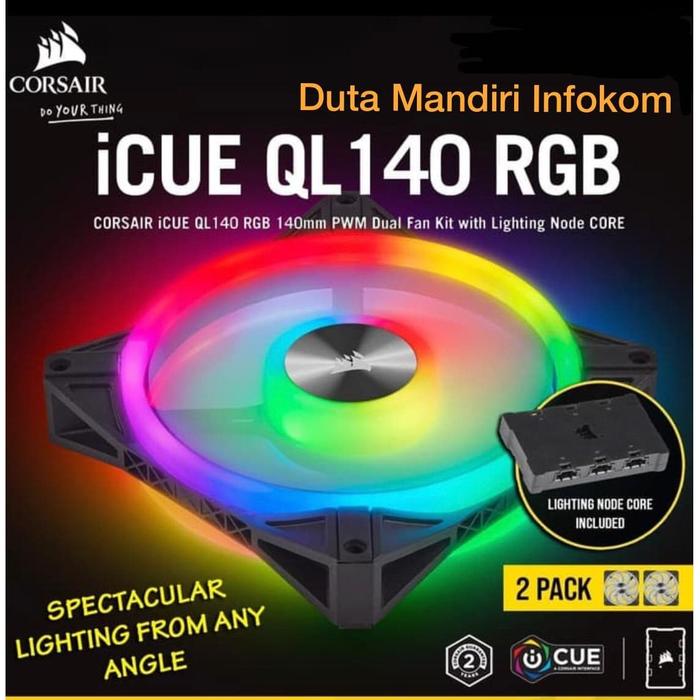 Promo Corsair iCUE QL140 RGB LED 140MM PWM Dual Fan With
