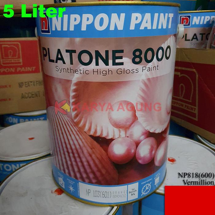 Gambar PLATONE 8000 Nippon Cat Kayu dan Besi / Enamel Synthetic Paint 5 Liter - 818 600 Vermiln dari Karya Agung Sulawesi undefined Tokopedia