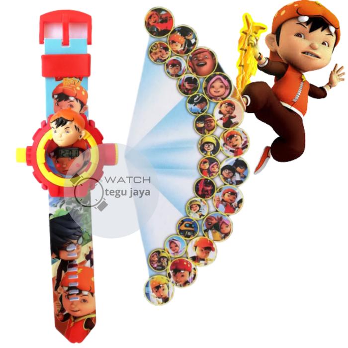 Gambar JAM TANGAN ANAK LAKI LAKI PROYEKTOR 24 GAMBAR KARAKTER BOBO BOY GROSIR dari tegu jaya undefined Tokopedia