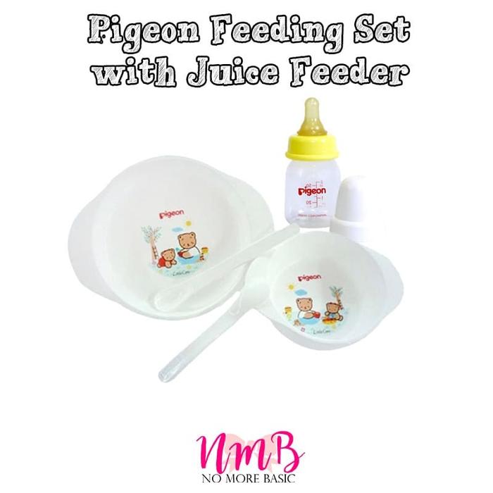 Gambar NMBHS052 Pigeon Feeding Set with Juice Feeder - Set Makan Bayi dari NMB.ID undefined Tokopedia