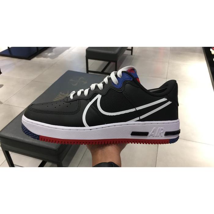 Nike Air Force React White Black Gym Red