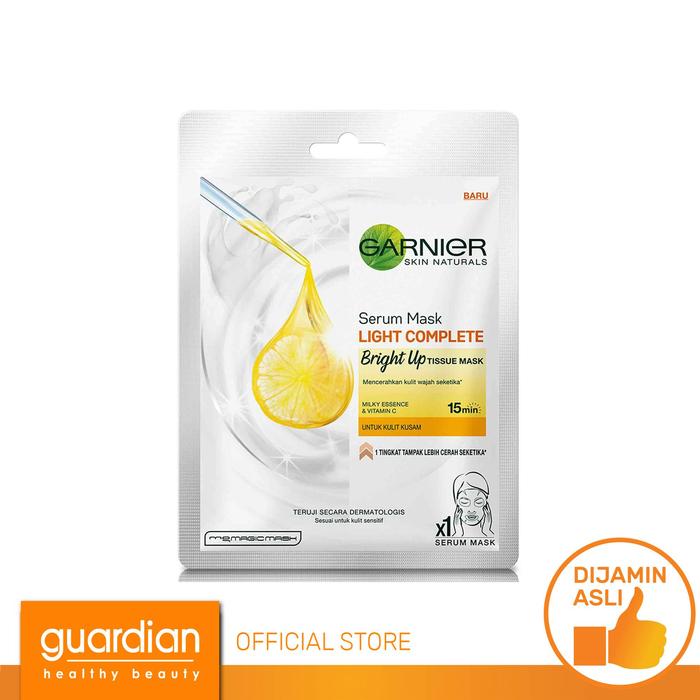 Gambar Garnier Light Complete Bright Up Tisue Serum Mask 1 Pcs dari Guardian Official Store undefined Tokopedia