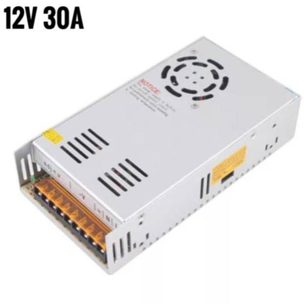 jual promo power supply 12v 30a adaptor 12 volt 30 ampere 360w termurah jakarta timur jennie mart tokopedia