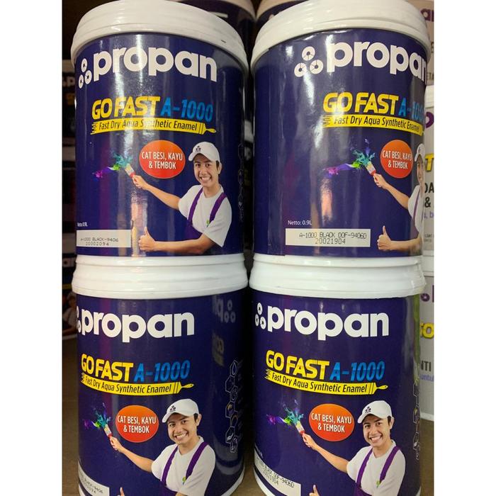 Gambar Cat Minyak Kayu/Besi/Tembok Go Fast A-1000 - Hitam Gloss dari TOKO CAT COLOUR SOLUTION undefined Tokopedia