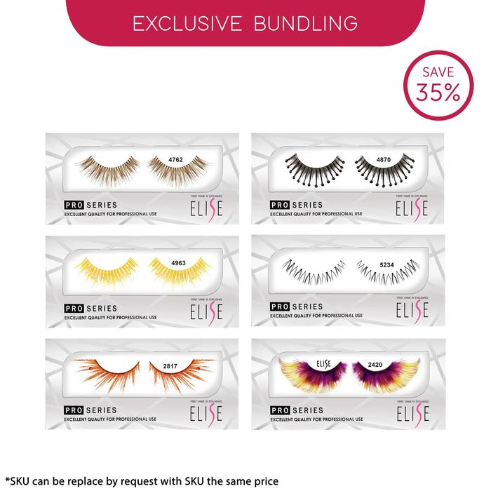 Gambar Bulu Mata Elise - [Exclusive Bundling] Fantasy Look Set B dari Elise Lash undefined Tokopedia