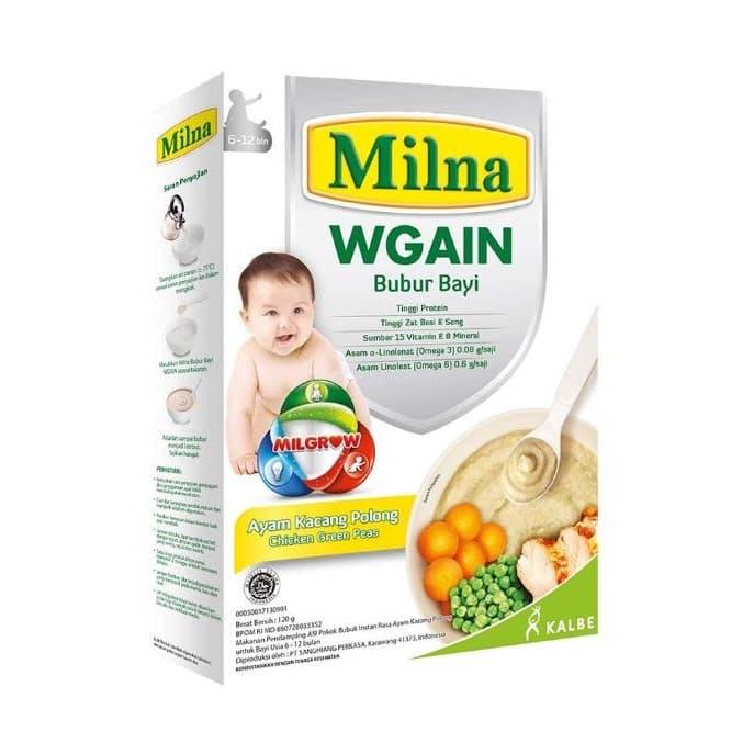 Gambar Milna Bubur Bayi Penambah Berat Wgain Ayam & Kacang Polong 120 Gram dari Kyan Mart undefined Tokopedia