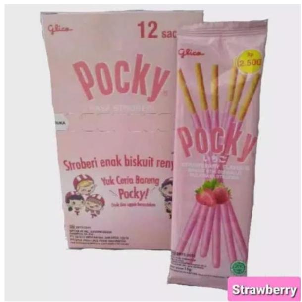 Gambar Pocky sachet - Stroberi dari Murah Meriah Snack undefined Tokopedia