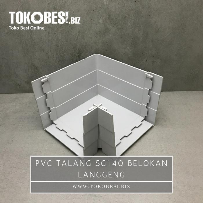Gambar PVC Talang air kotak SG140 belokan Langgeng dari Teguh tokobesi undefined Tokopedia