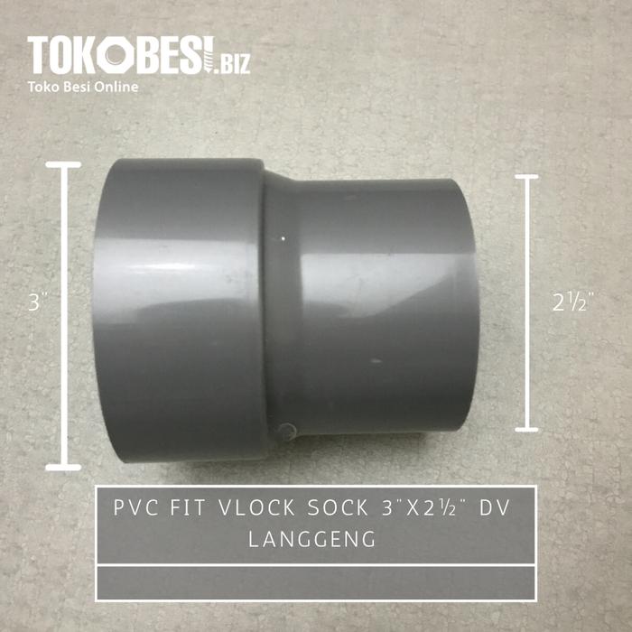 Gambar PVC Fit Vlock Sock 3"x2½" DV Langgeng dari Teguh tokobesi undefined Tokopedia